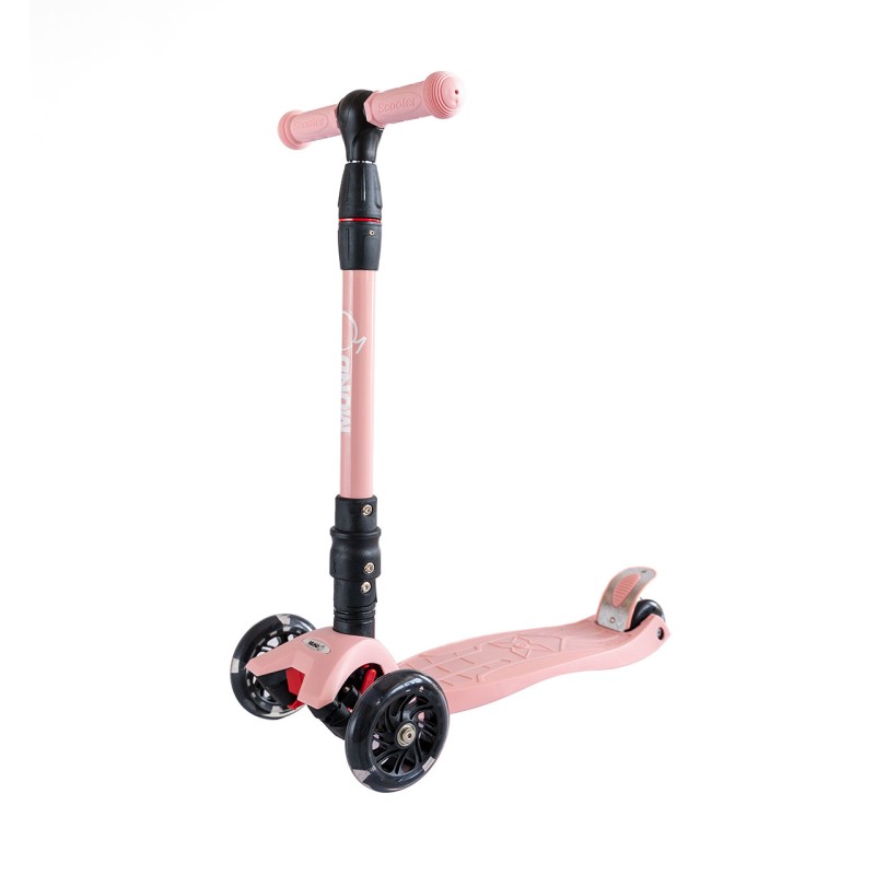 Patinete regulable con luz led Mundo Petit Rosa