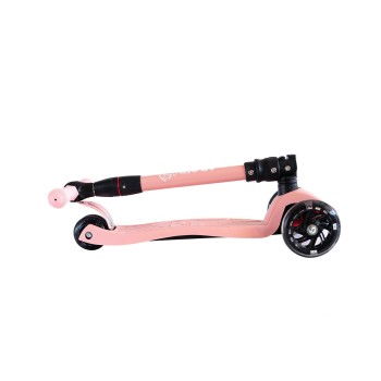 Patinete regulable con luz led Mundo Petit Rosa