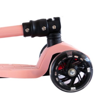 Patinete regulable con luz led Mundo Petit Rosa