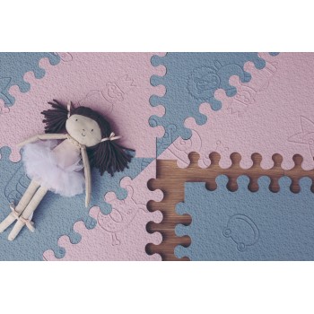 LüBabymats- Afombra puzzle Pink