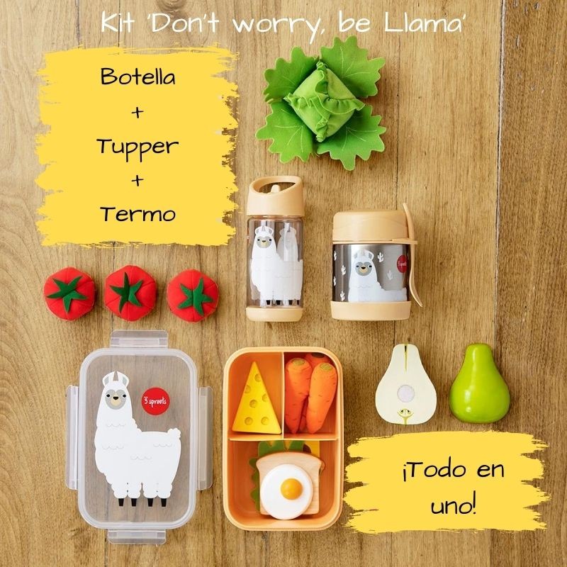 kit alimentación 3 sprouts dont worry be llama