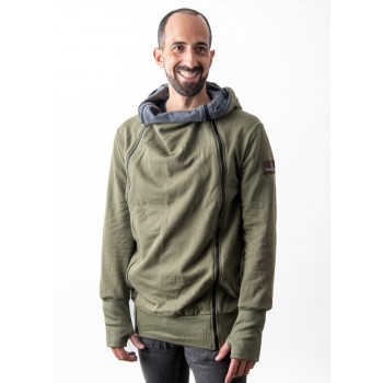 Sudadera Porteo y Embarazo Unisex Kaki Macropus