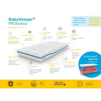 Colchón de cuna Babykeeper® PRObiotics DESCRIPCIÓN